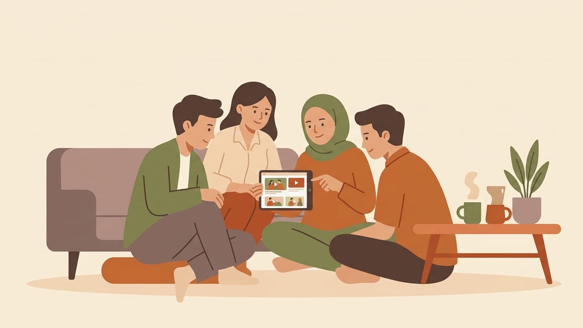 Ilustrasi Cara Patungan YouTube Premium Berlima: Panduan Lengkap 2026